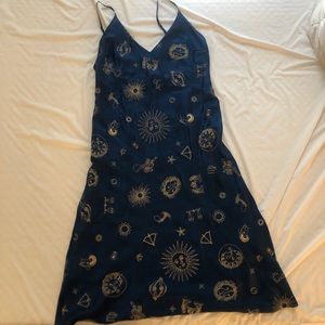 Realisation Par 1996 Zodiac Navy Slip Dress Medium